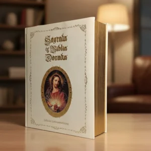 Sagrada Biblia Mediana Sagrado Corazon borde Dorado