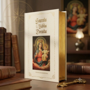 Sagrada Biblia Mediana Virgen del Carmen Rectangular medio cuerpo