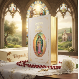 Sagrada Biblia Mediana Lupita Ovalada  medio cuerpo